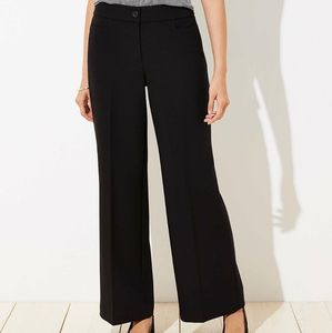 LOFT Black Wide-Leg Pants